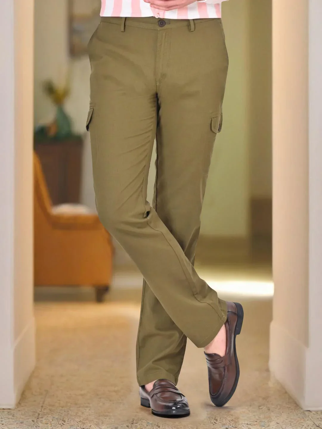 Men's Kansas Fit Cotton Trousers - Image 9