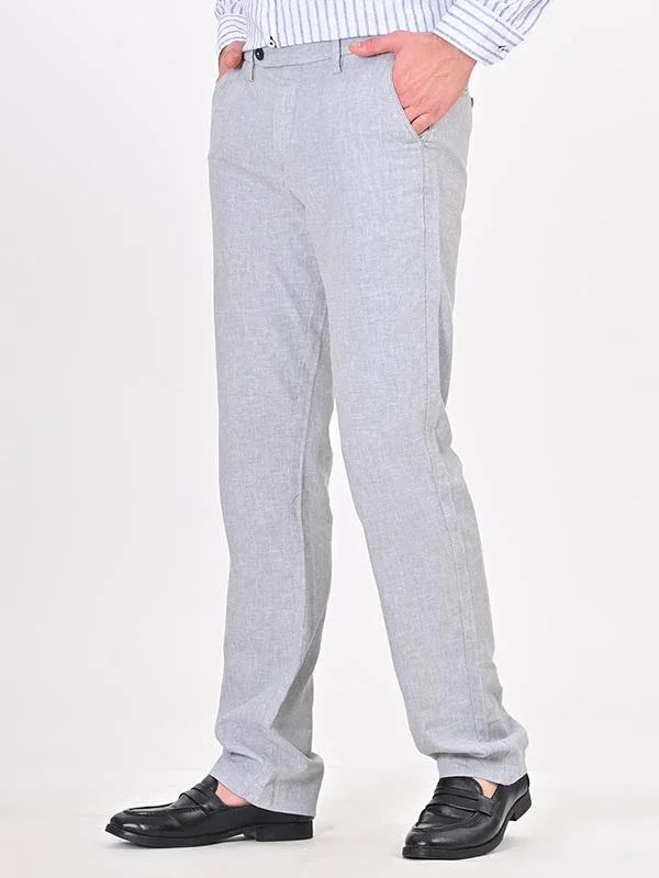 Men's Kansas Fit Linen Blend Trousers - Image 2