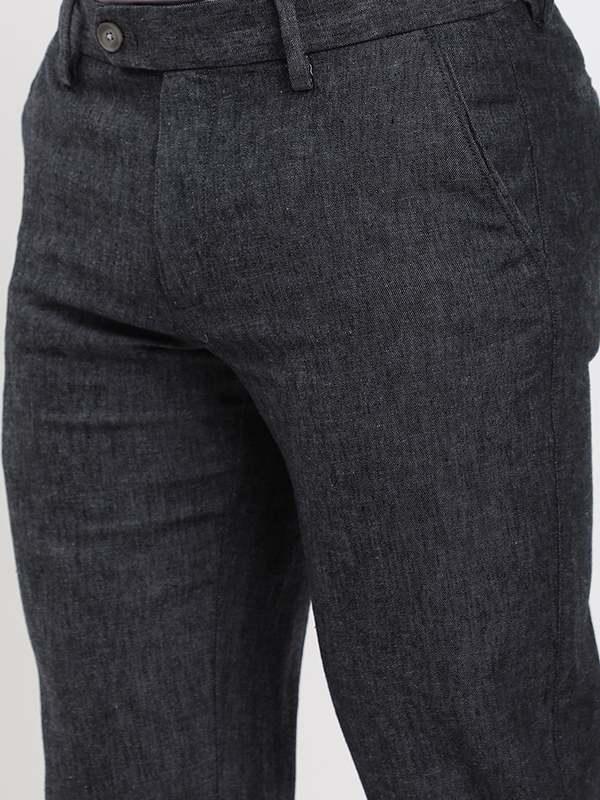 Men's Kansas Fit Linen Blend Trousers - Image 3