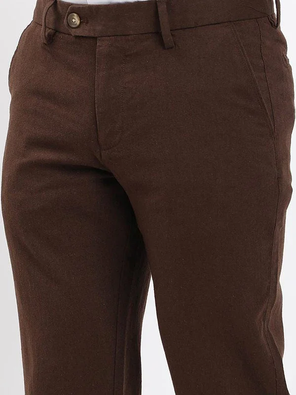 Men's Kansas Fit Linen Blend Trousers - Image 8