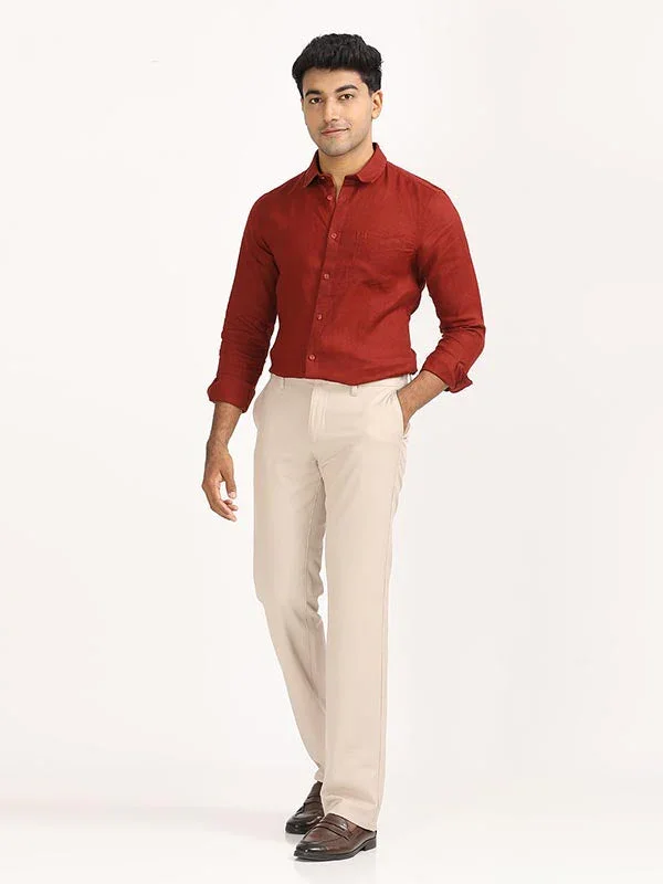Men's Kansas Fit Polyester Blend Trousers - Image 7