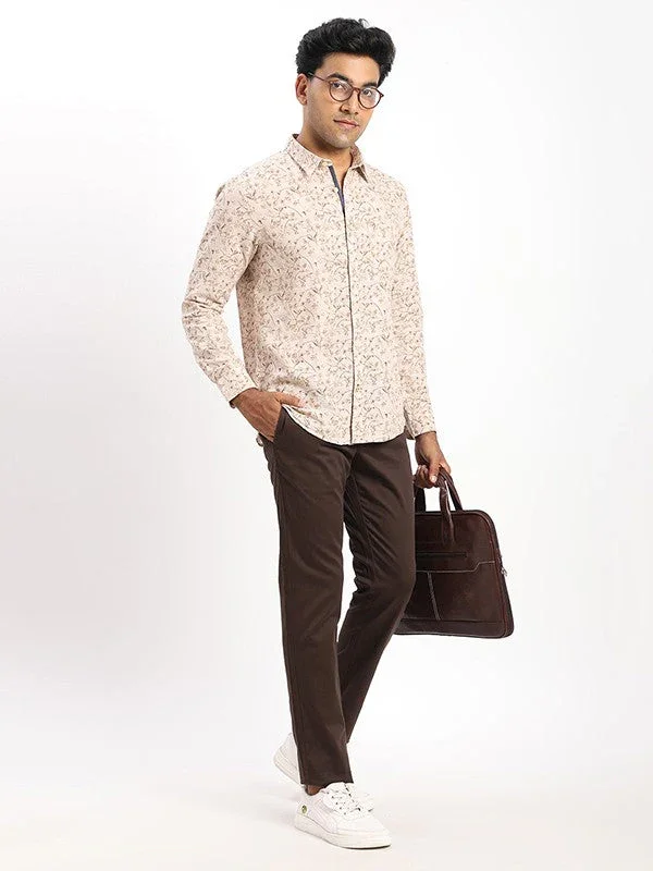 Men's Printed Full Sleeves Cotton Blend Shirt - Image 10