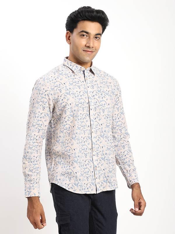 Men's Printed Full Sleeves Cotton Blend Shirt - Image 2