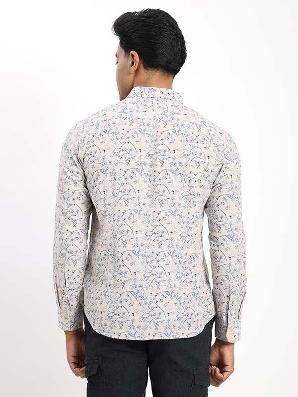 Men's Printed Full Sleeves Cotton Blend Shirt - Image 4
