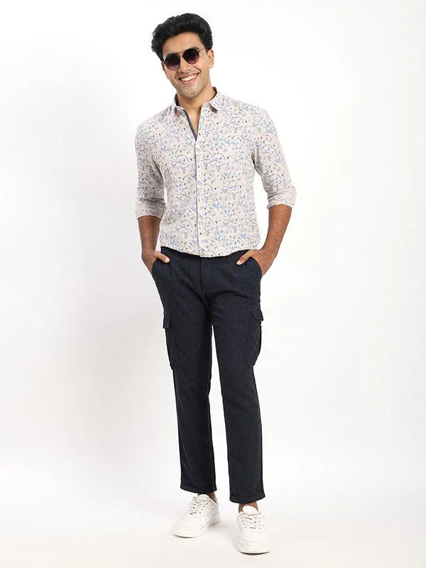 Men's Printed Full Sleeves Cotton Blend Shirt - Image 5