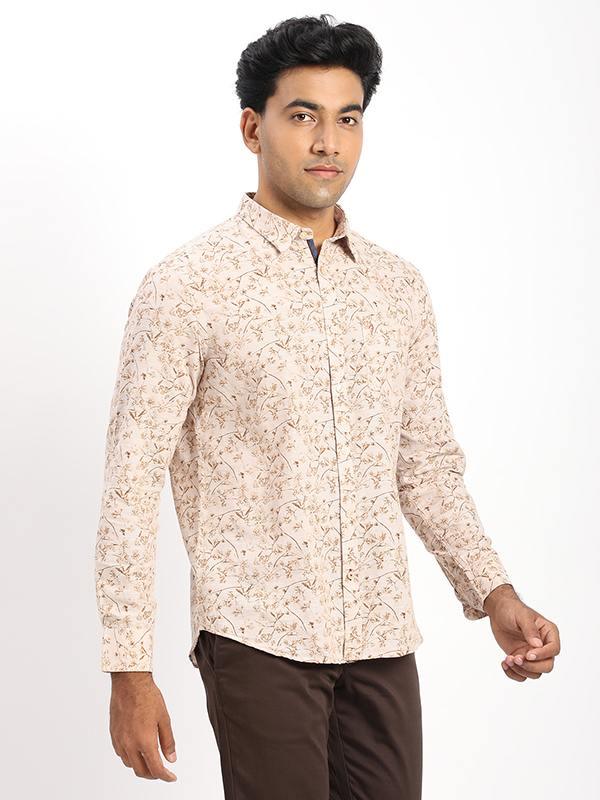 Men's Printed Full Sleeves Cotton Blend Shirt - Image 7
