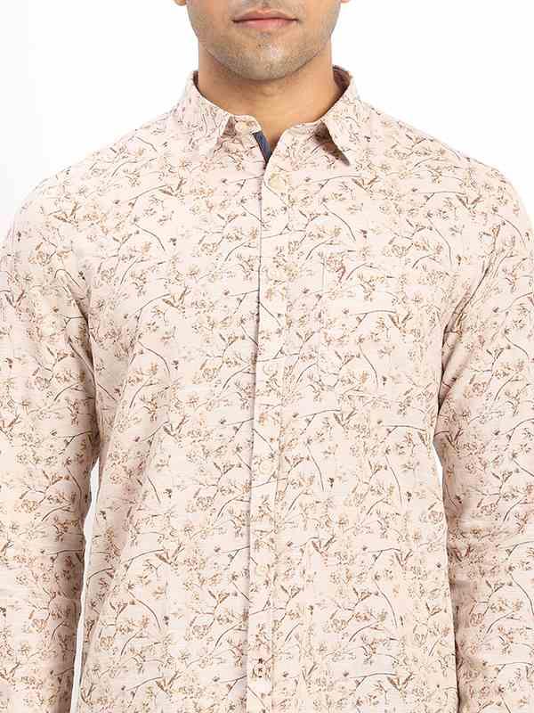 Men's Printed Full Sleeves Cotton Blend Shirt - Image 8