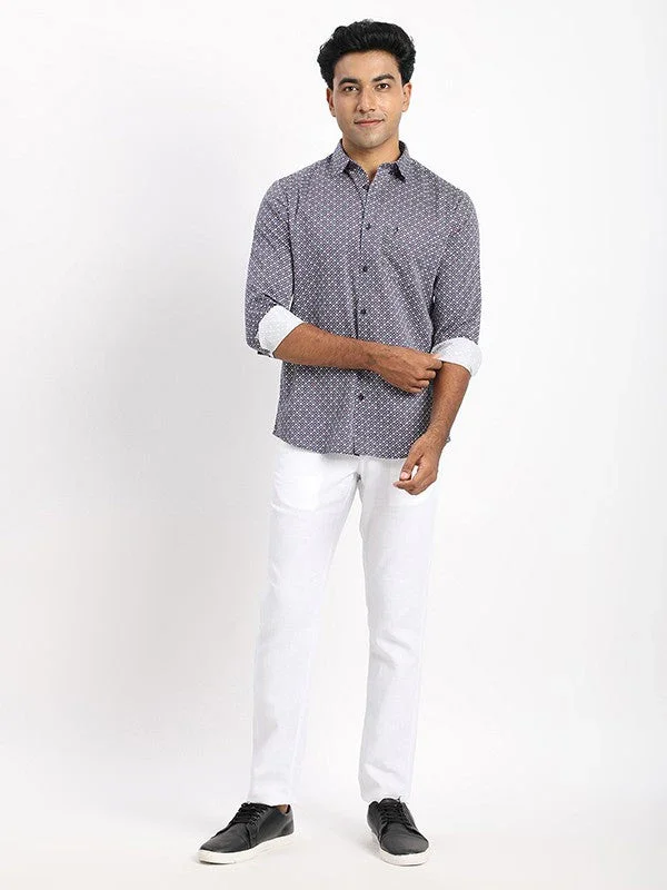 Men's Printed Full Sleeves Cotton Blend Shirt - Image 5