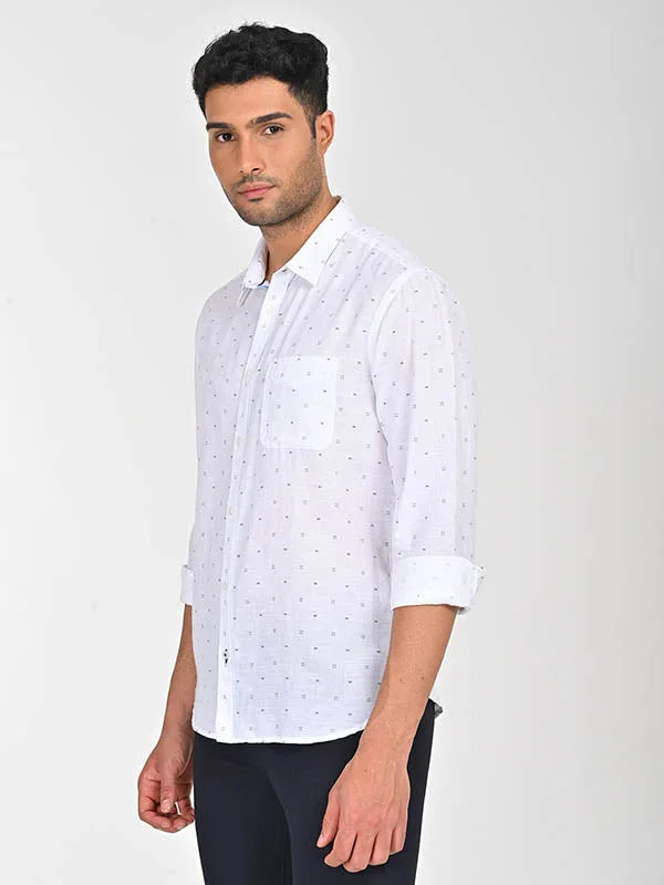 Men's Printed Full Sleeves Cotton Blend Shirt - Image 5