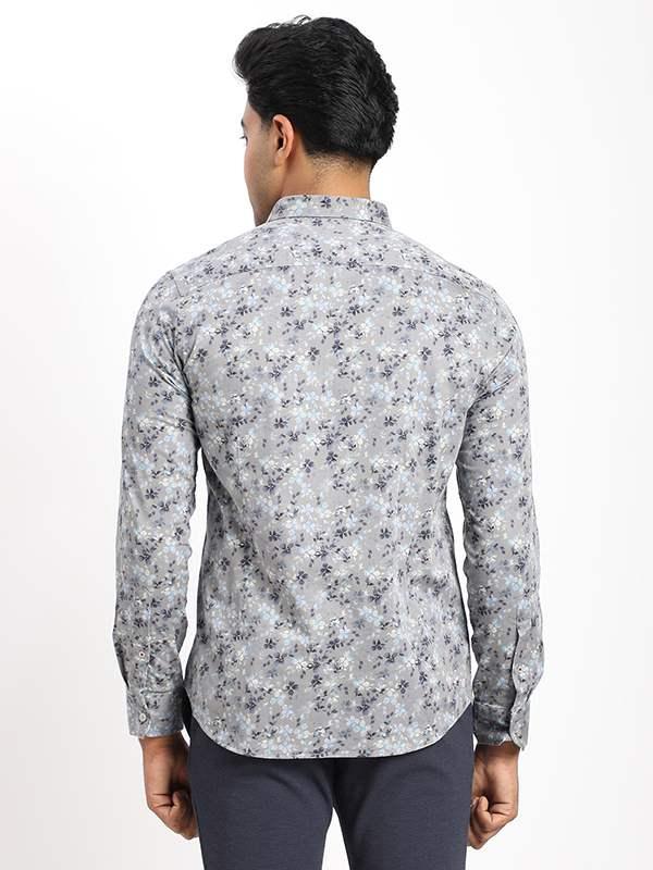 Men's Printed Full Sleeves Cotton Blend Shirt - Image 4