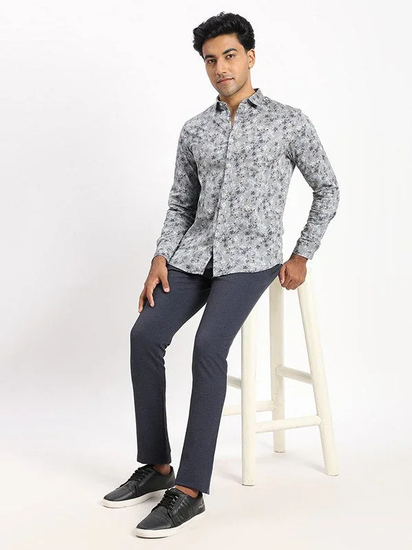 Men's Printed Full Sleeves Cotton Blend Shirt - Image 5