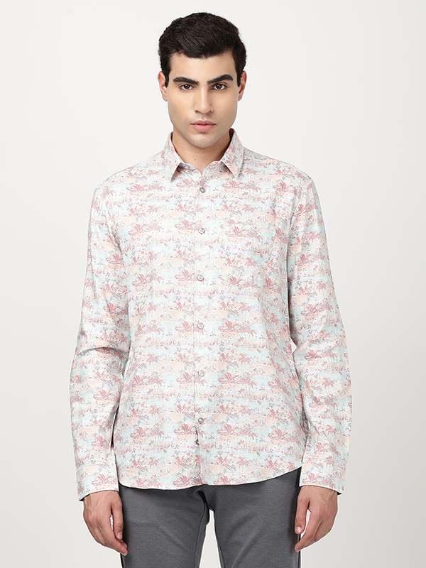 Men's Printed Full Sleeves Cotton Blend Shirt