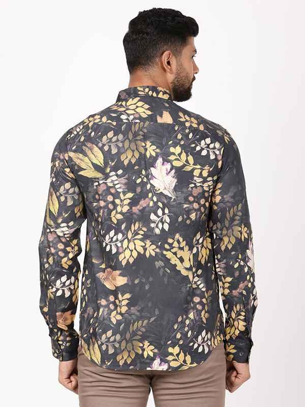 Men's Printed Full Sleeves Cotton Blend Shirt - Image 4