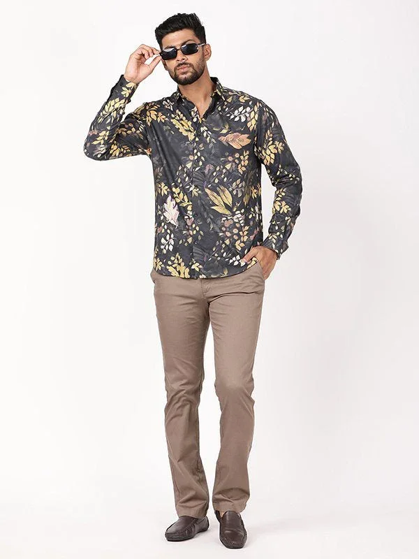 Men's Printed Full Sleeves Cotton Blend Shirt - Image 5