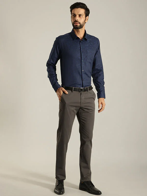 Men's Printed Full Sleeves Cotton Blend Shirt - Image 4