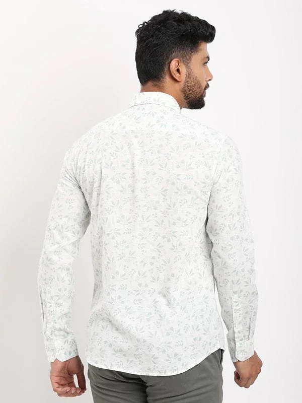Men's Printed Full Sleeves Cotton Blend Shirt - Image 4