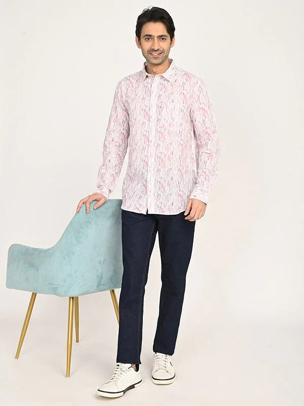 Men's Printed Full Sleeves Cotton Blend Shirt - Image 10