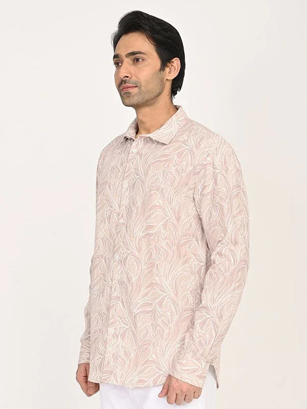 Men's Printed Full Sleeves Cotton Blend Shirt - Image 2