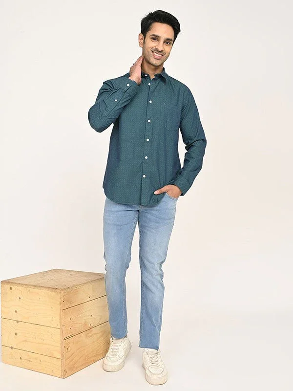 Men's Printed Full Sleeves Cotton Shirt - Image 5