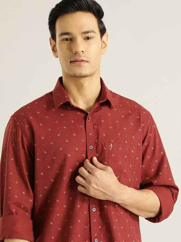 Men's Printed Full Sleeves Cotton Shirt