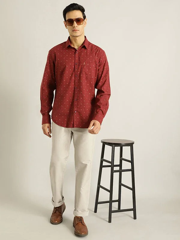 Men's Printed Full Sleeves Cotton Shirt - Image 4