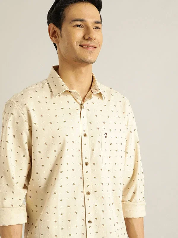Men's Printed Full Sleeves Cotton Shirt - Image 5
