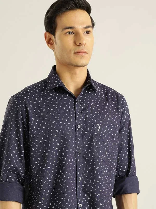 Men's Printed Full Sleeves Cotton Shirt