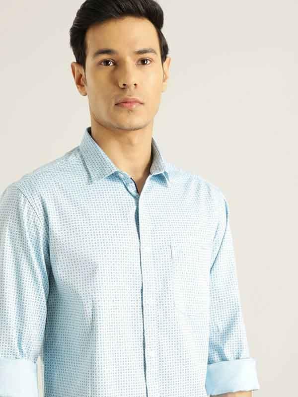 Men's Printed Full Sleeves Cotton Shirt