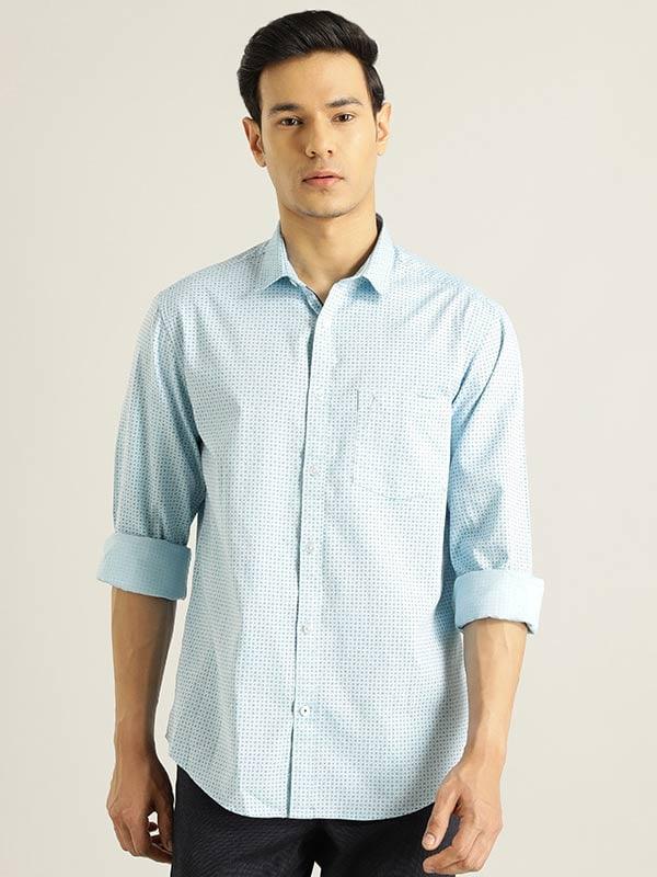 Men's Printed Full Sleeves Cotton Shirt - Image 2