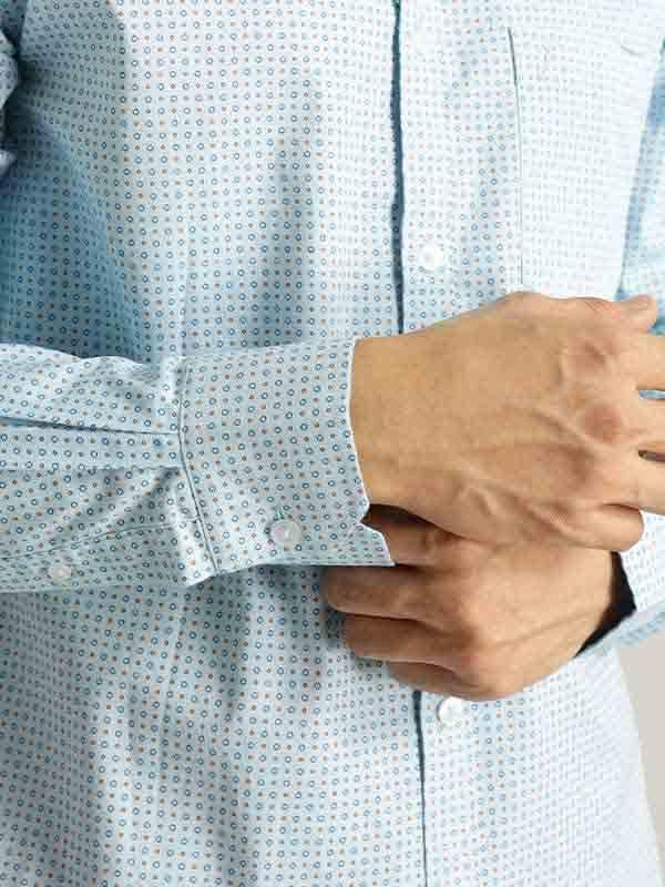 Men's Printed Full Sleeves Cotton Shirt - Image 4