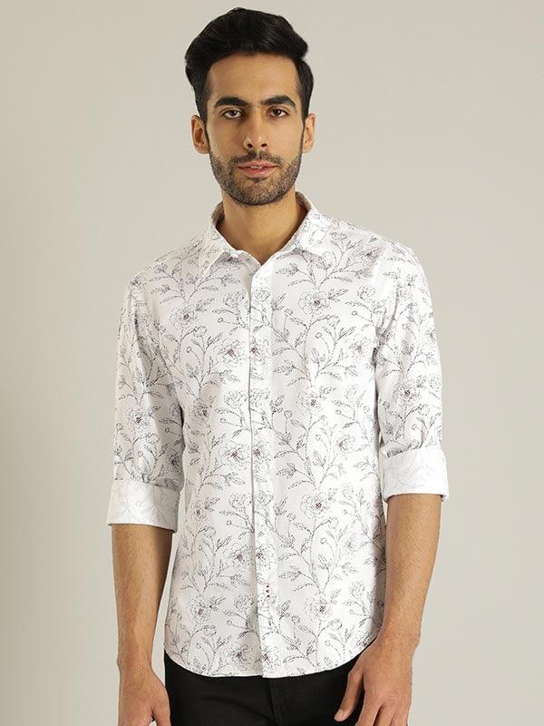 Men's Printed Full Sleeves Cotton Shirt - Image 2