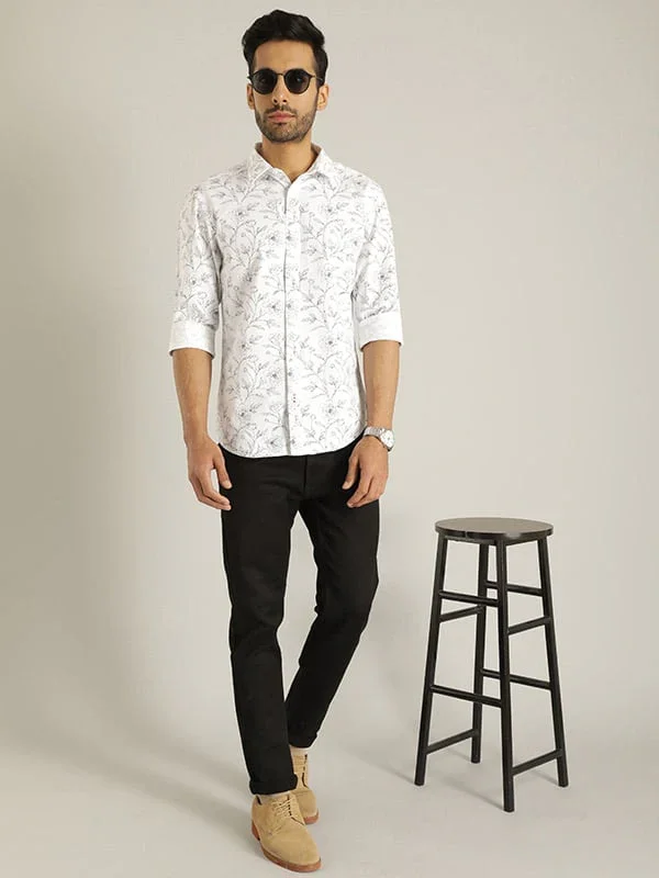 Men's Printed Full Sleeves Cotton Shirt - Image 4