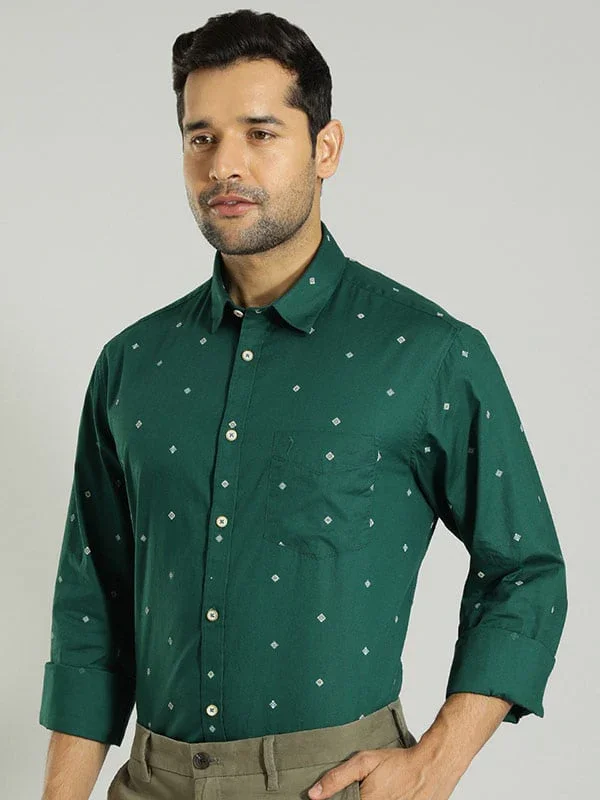 Men's Printed Full Sleeves Cotton Shirt - Image 3