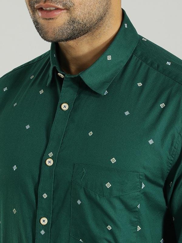 Men's Printed Full Sleeves Cotton Shirt - Image 4