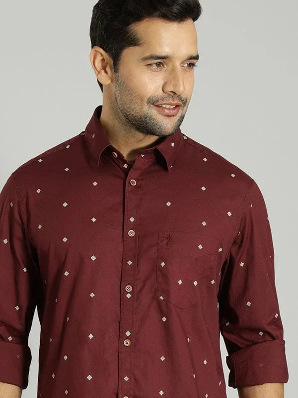 Men's Printed Full Sleeves Cotton Shirt - Image 5