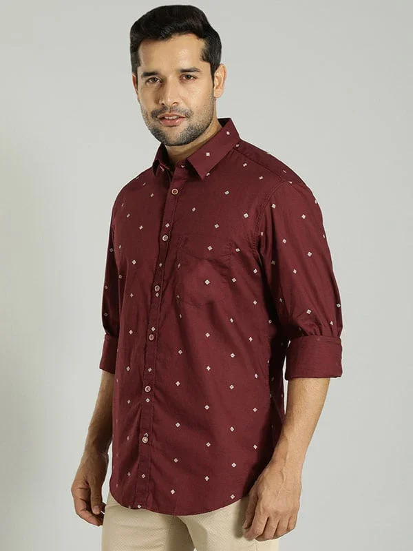 Men's Printed Full Sleeves Cotton Shirt - Image 7