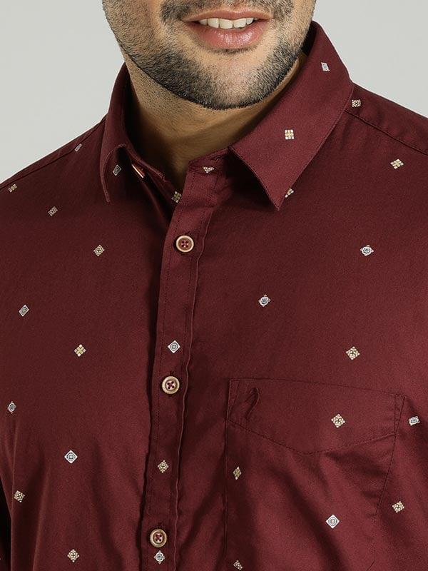 Men's Printed Full Sleeves Cotton Shirt - Image 8