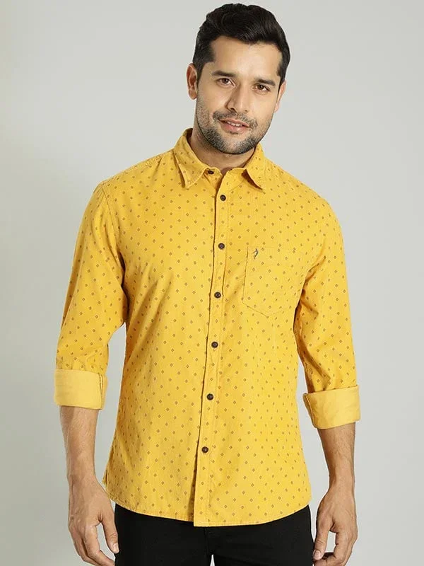 Men's Printed Full Sleeves Cotton Shirt