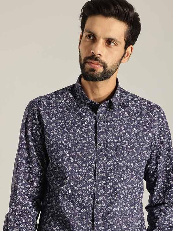 Men's Printed Full Sleeves Cotton Shirt