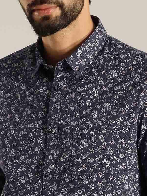 Men's Printed Full Sleeves Cotton Shirt - Image 3