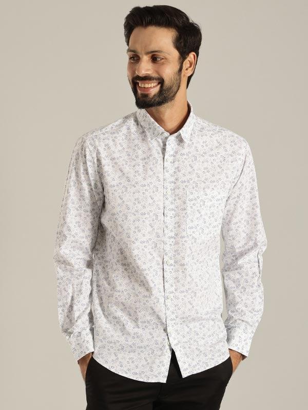Men's Printed Full Sleeves Cotton Shirt - Image 6