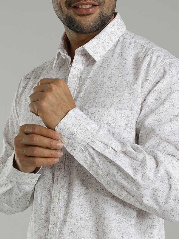 Men's Printed Full Sleeves Cotton Shirt - Image 4
