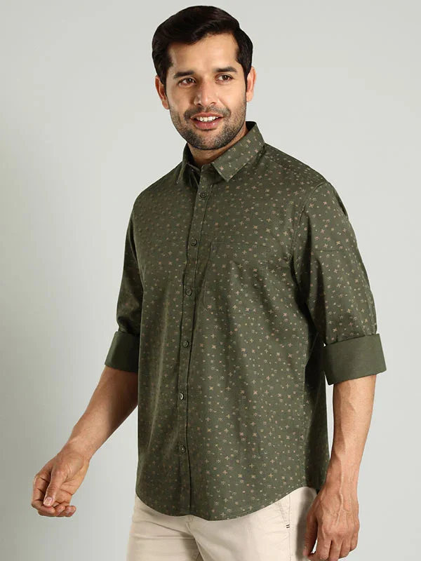 Men's Printed Full Sleeves Cotton Shirt - Image 7