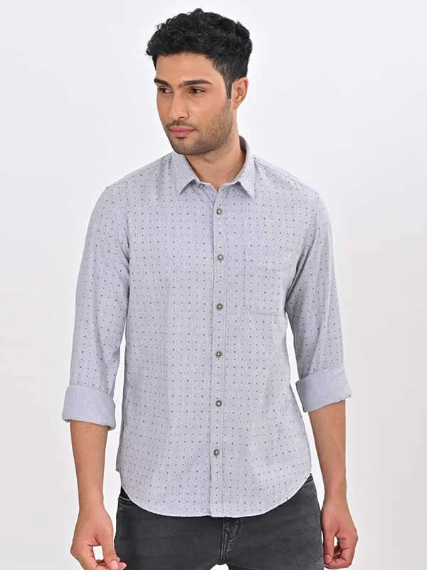 Men's Printed Full Sleeves Cotton Shirt - Image 2