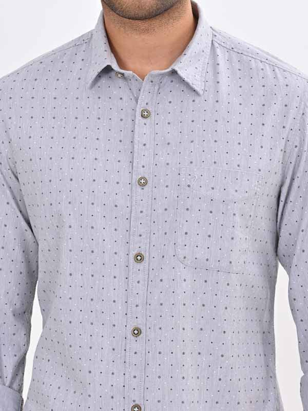 Men's Printed Full Sleeves Cotton Shirt - Image 3