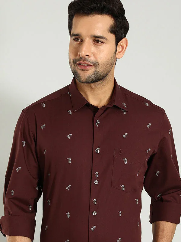 Men's Printed Full Sleeves Cotton Shirt - Image 2