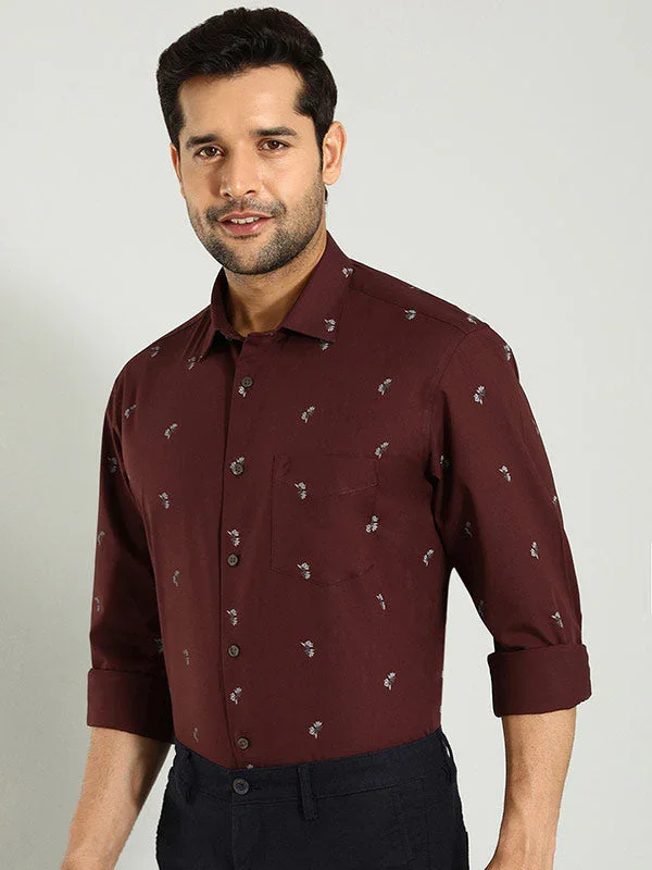 Men's Printed Full Sleeves Cotton Shirt - Image 3