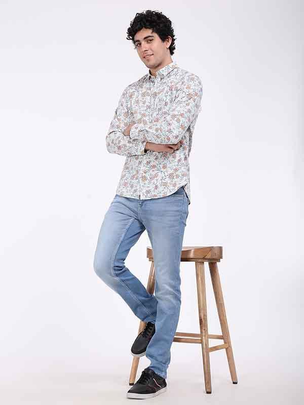 Men's Printed Full Sleeves Cotton Shirt - Image 4