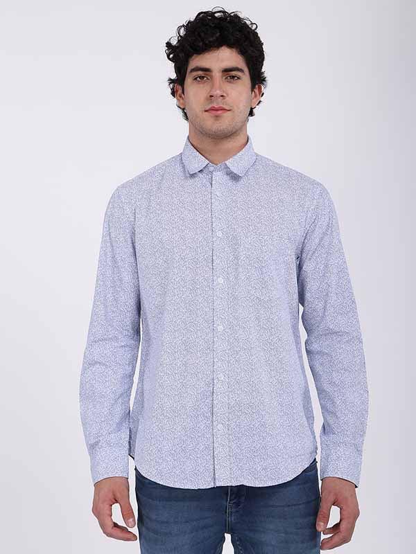 Men's Printed Full Sleeves Cotton Shirt