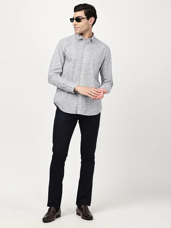 Men's Printed Full Sleeves Cotton Shirt - Image 4